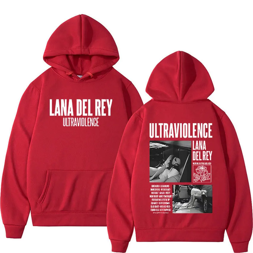 

Fall and Winter Casual Comfortable Warm Pullover Hoodie Singer Lana Del Rey Trendy Creative Print Men Hip Hop Retro Hoodie