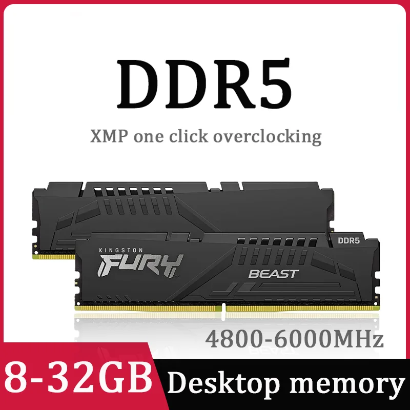 yZ[zBeast DDR5 XMP 8 16 32GB 4800 5200 5600 6000 MHz fXNgbv AMD Intel CPU }U[{[hpPC RAM 288s DIMM ^xXgfUC