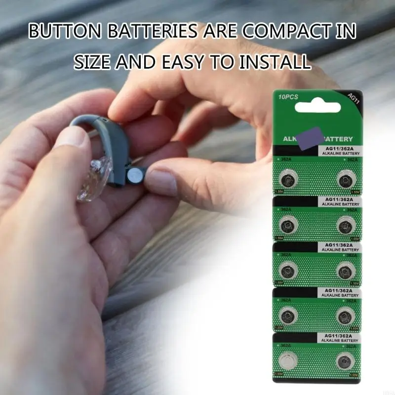 حزمة من 10 بطاريات خلية زر AG11 LR721 عروض موثوقة للساعات والآلات الحاسبة وأجهزة الألعاب والأدوات اليومية #2