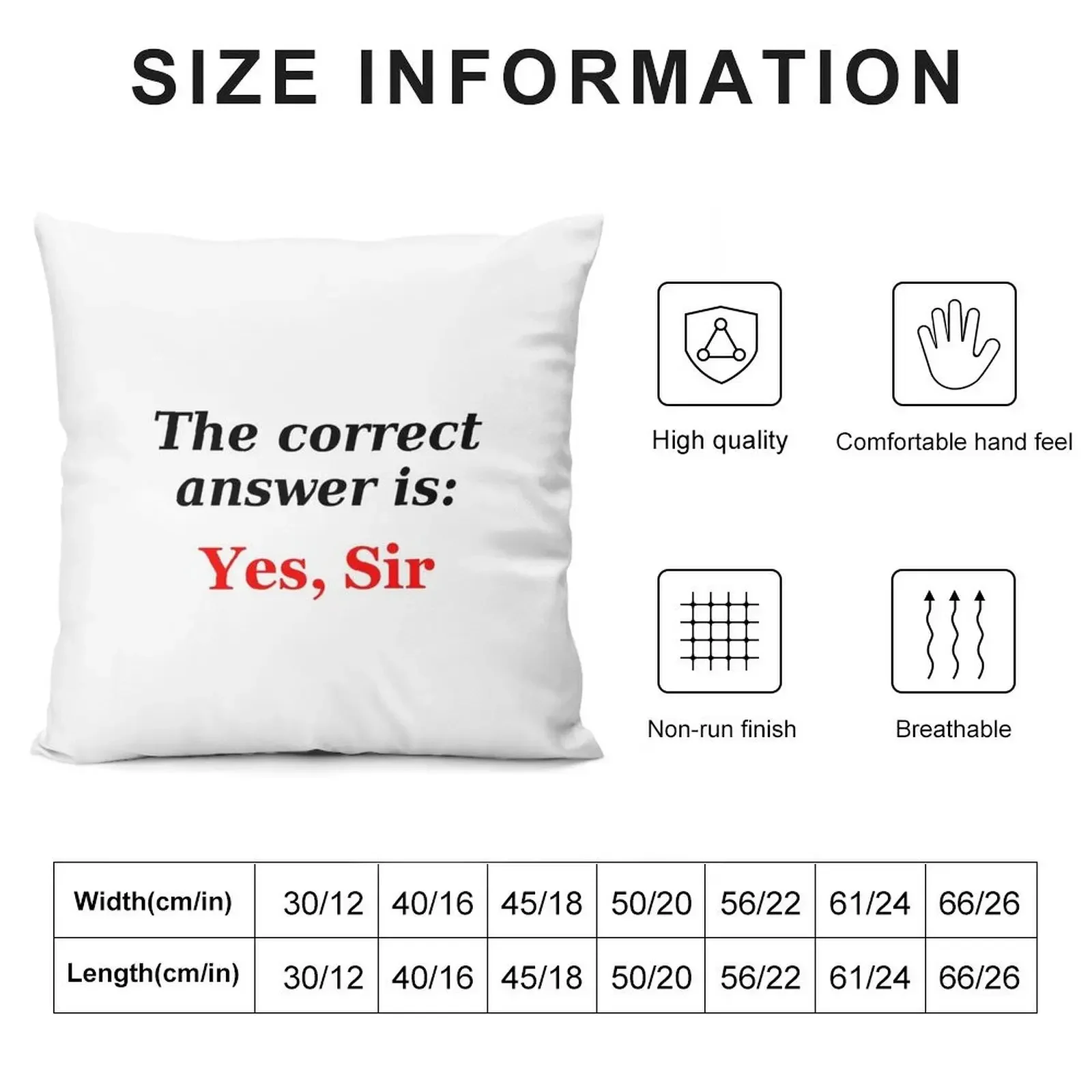 Yes, Sir Bdsm Fetish Throw Pillow Embroidered Cushion Cover Pillow Decor Pillowcases Bed Cushions pillow