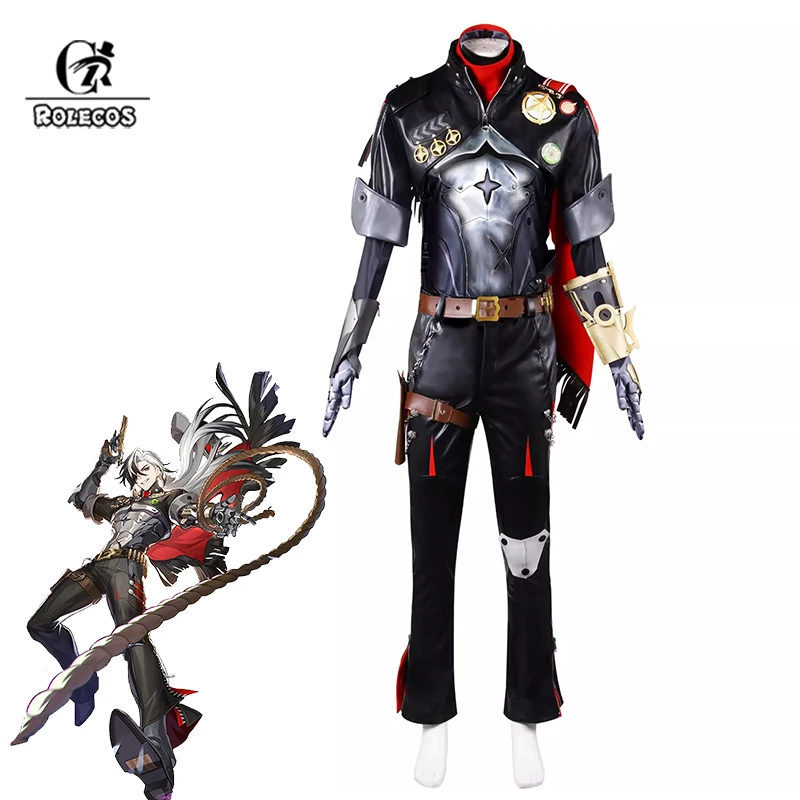 

ROLECOS Honkai Star Rail Boothill Cosplay Costume Cyborg Cowboy Boothill Men Uniform Halloween Carnival Role Play Male Outfits