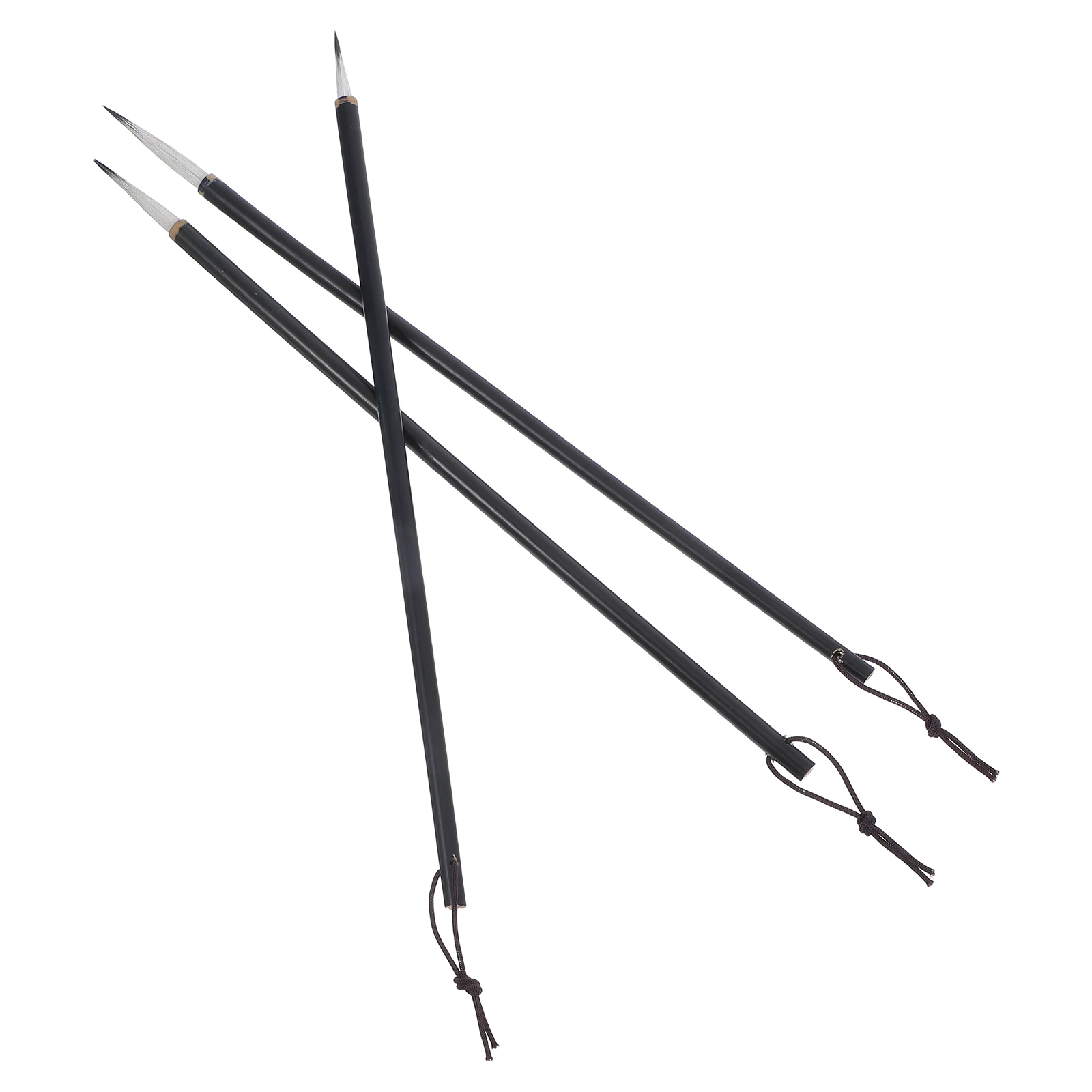 

3 Pcs Wolf Hair Hook Line Brush Chinese Painting Calligraphy Supplies Ultrafine Detailing Slender Pen Bird Flower