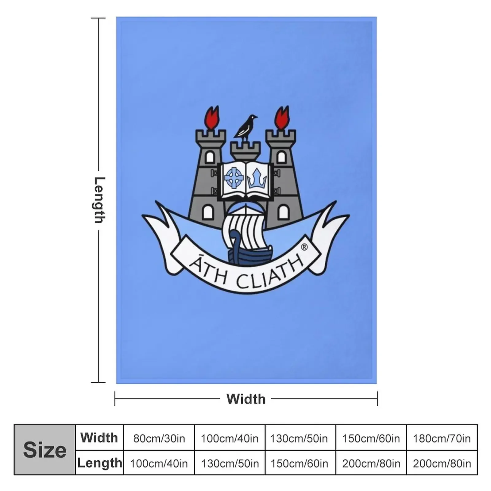 Dublin Gaa Throw Blanket Comforter Weighted Blankets