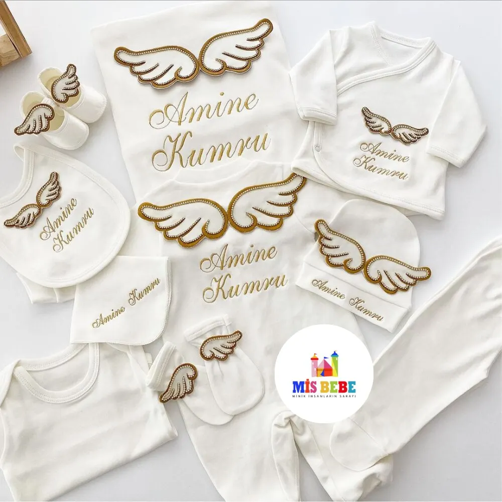 Newborn Personalized Baby Girl Clothes 0 3 Months Romper 2022 Summer Cotton Hospital Outlet Set Cute Baby Girl Clothing