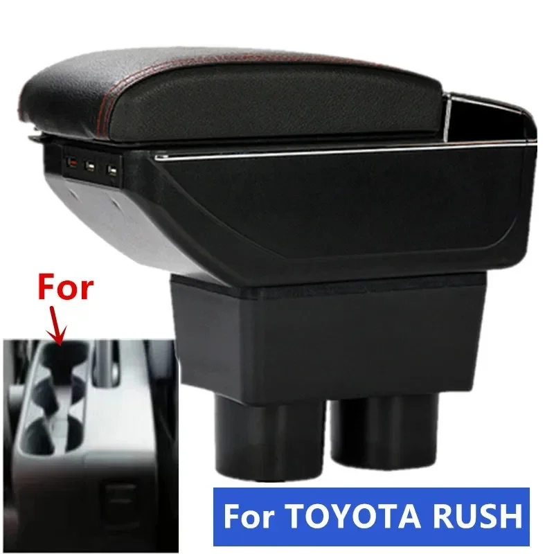 

Для TOYOTA RUSH Подлокотник для TOYOTA RUSH Автомобильный подлокотник Центральный ящик для хранения Интерьер с USB-зарядкой Модифицированные автомобильные аксессуары