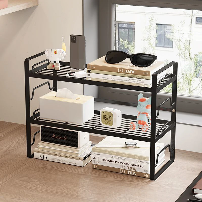 2 Layers  Desktop Magazines Books Storage Storage Shelves Book Display Shelf StandHolder Desk Organizer Bookshelf Bookend