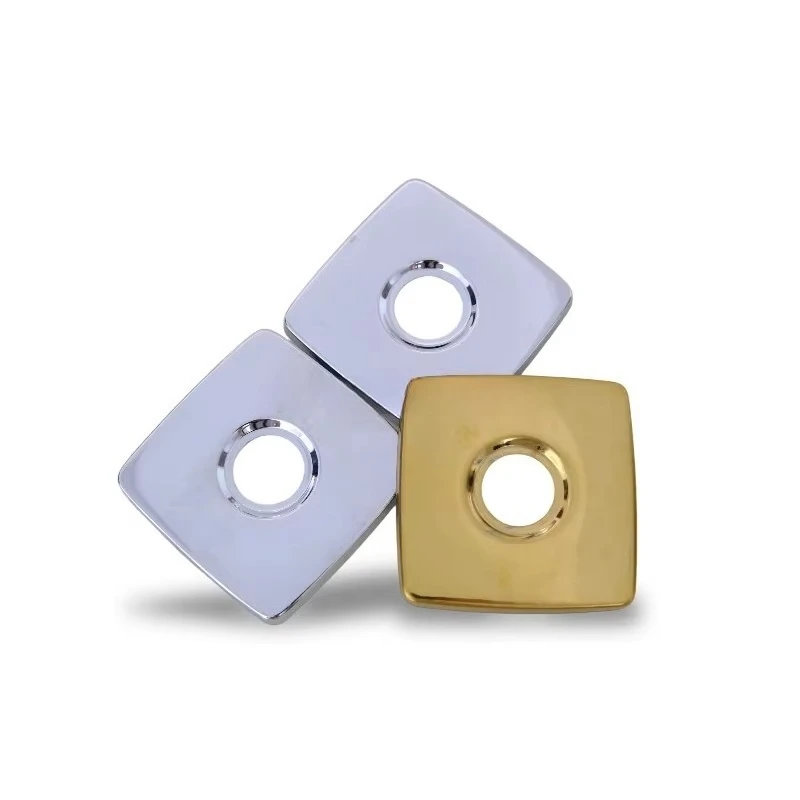 

Custom Faucet Decorative Cover 40-80mm Stainless Steel Faucet Parts Decorative Cover Faucet Chrome square Shower Set Cover 1pcs