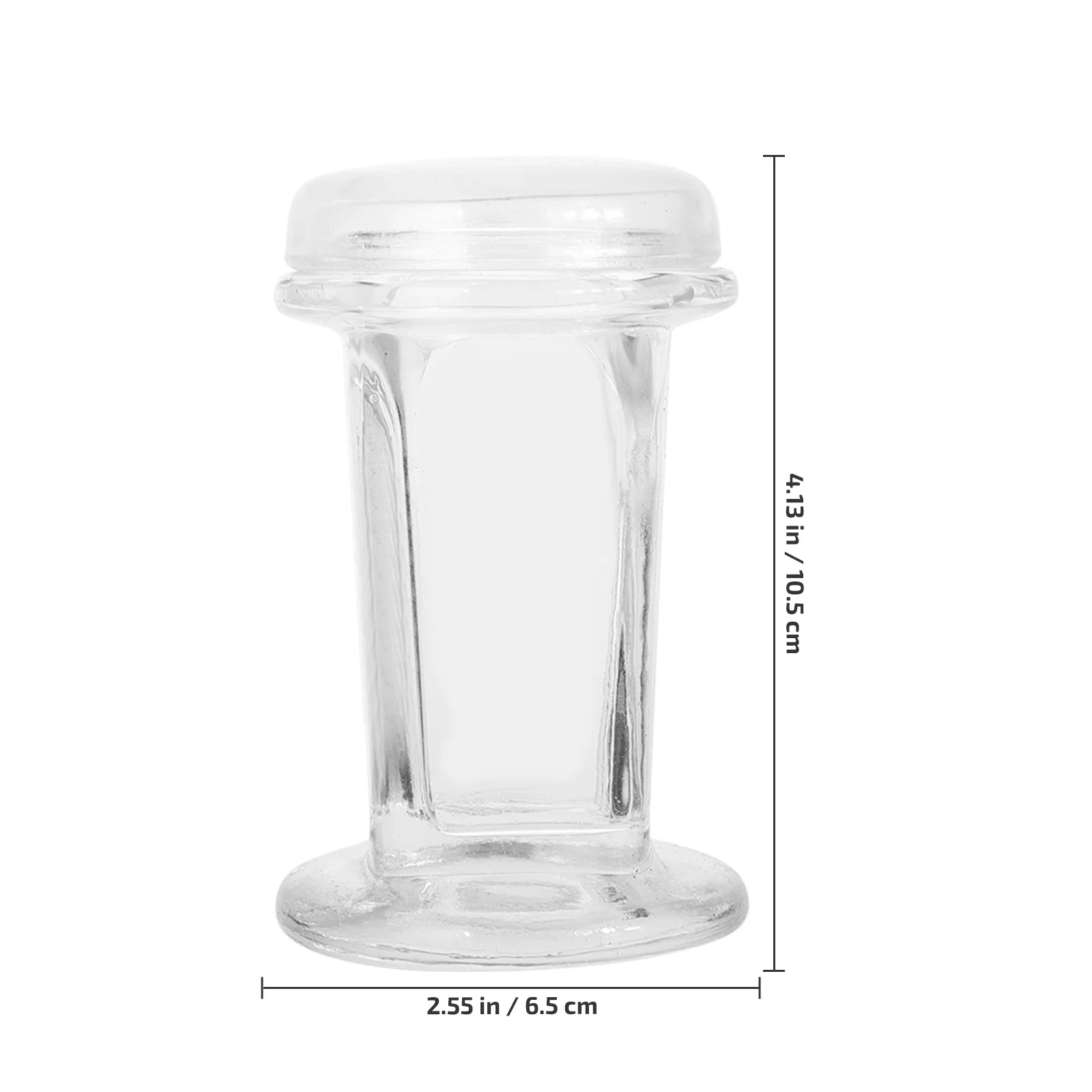 Laboratory Glass Staining Jar Mason Jars Round Lid Dome Favors Transparent Baby