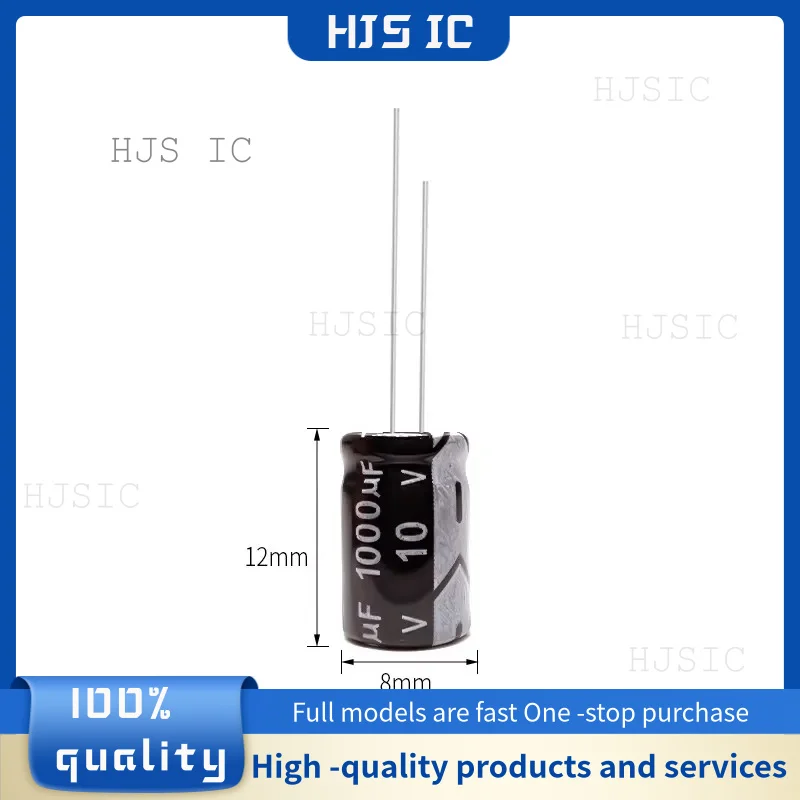 20-30-50PCS NEW 100% quality 10V1000UF 8x12MM 1000uf 10v 8*12mm 1000μF 10v 8X12MM  Best Quality In Stock