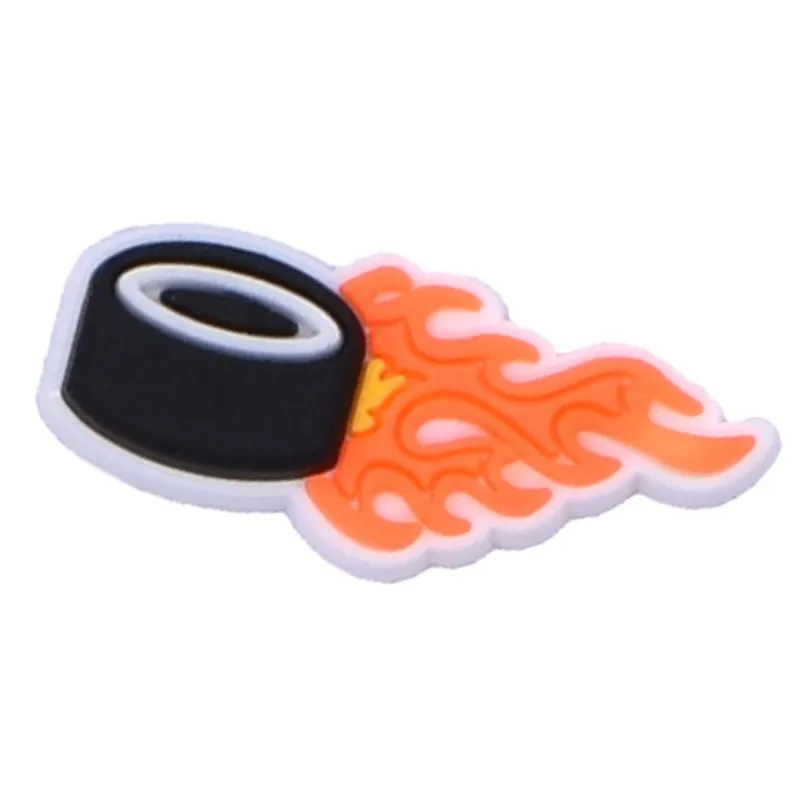 Breloques de chaussure ormantes boule de hockey, accessoires pour sandales, bracelet, décoration de bracelet, jolies épingles, faveurs de fête