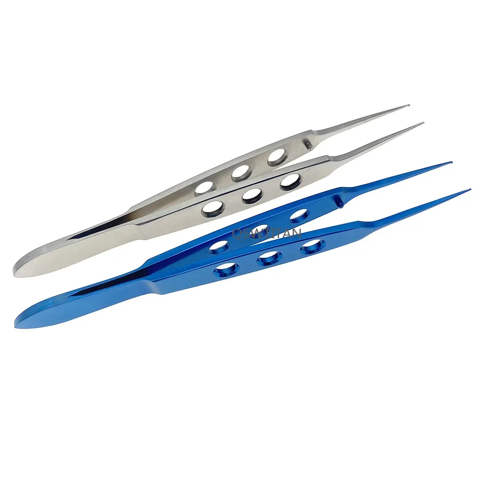 Ophthalmic Toothed Forceps Surgical Tweezers Titanium/Stainless Steel  Microsurgery Instrument