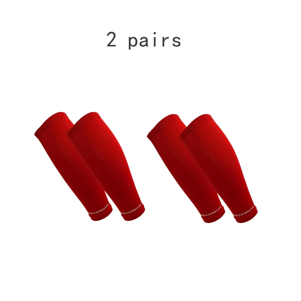 2 pares de protectores de piernas deportivos, cubiertas de compresión para piernas de pantorrilla, carrera y fitness profesionales, pierna de cuerda para saltar para hombres y mujeres
