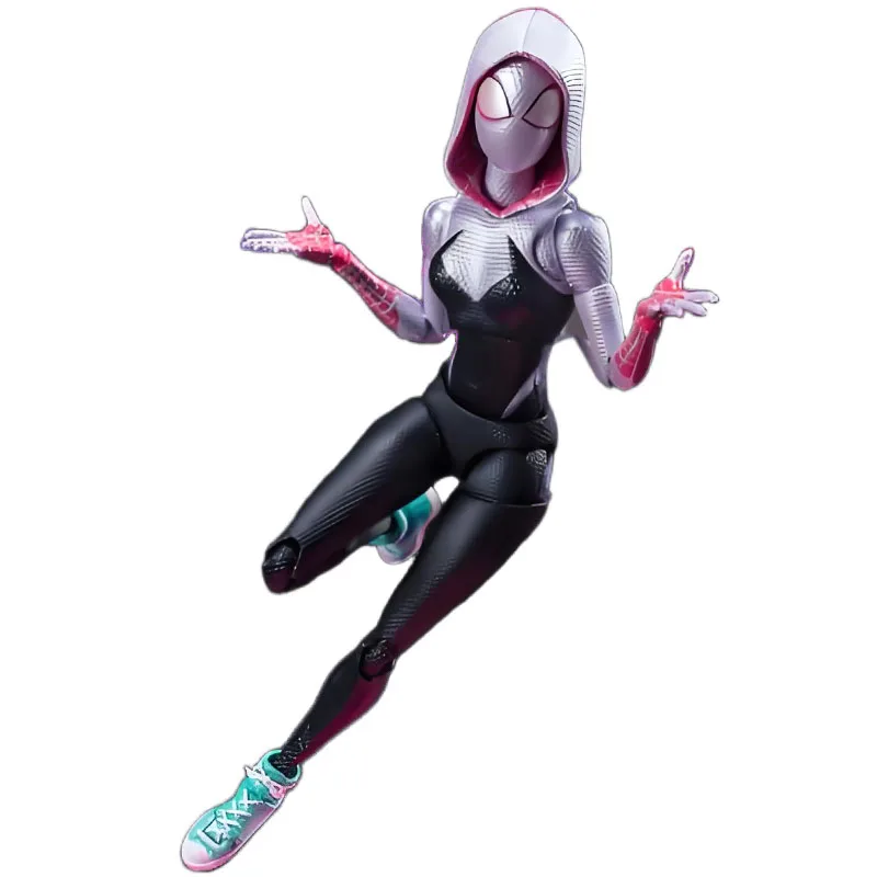Bandai Original S.H.Figuarts Spider- Gwen & Miles Morales 15CM & 15.5CM figurine d'action Anime modèle à assembler jouets modèle cadeau pour les garçons