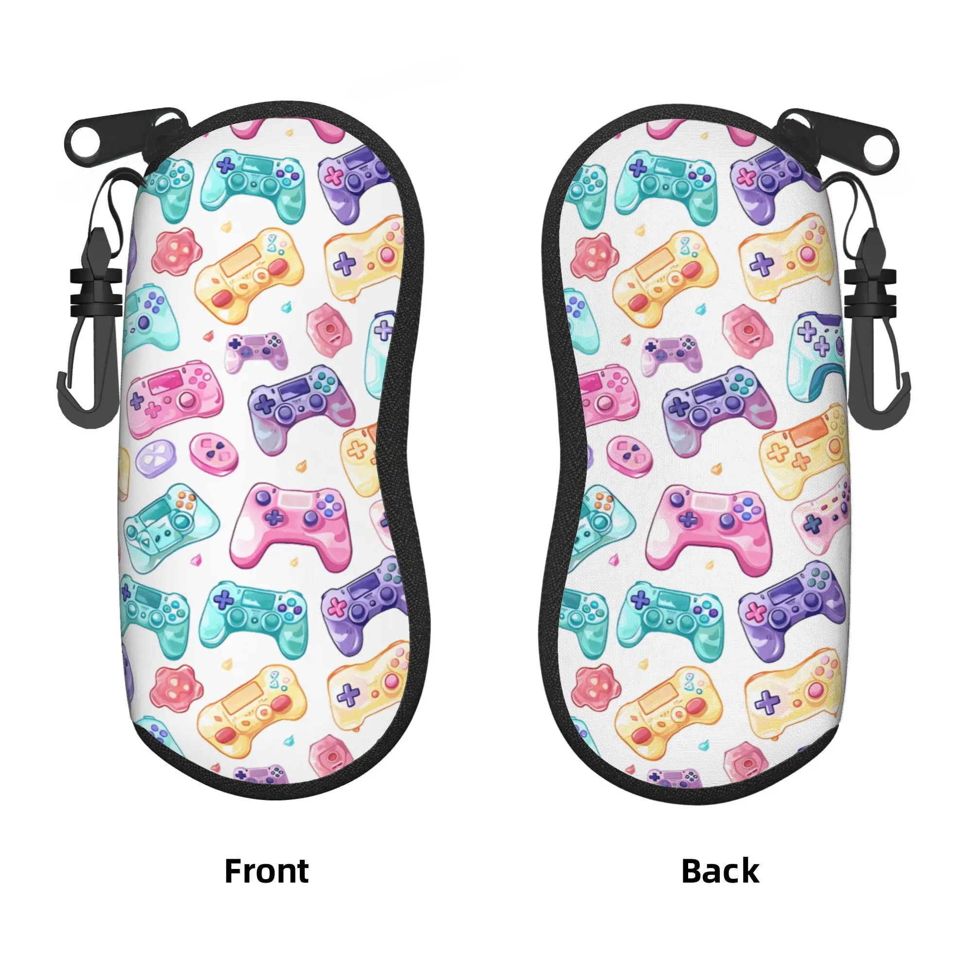 Hot Colorful Game Gamepad Glasses Case Cover Sunglasses Pouch For Unisex Classic Eyewear Organizer Portable Eyeglass Protector