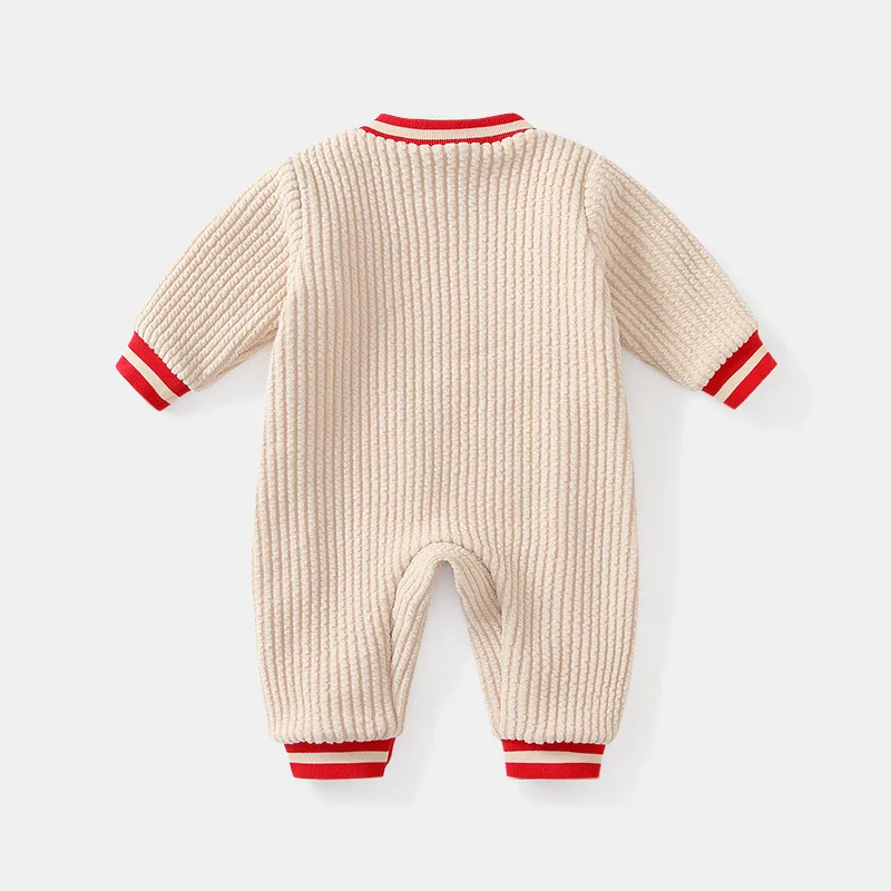 Disney New Daisy Smiling Minnie Winter Thickened Warm Baby Onesie Going Out Romper Climbing Infant Outfit 0-1 Years Bodysuits