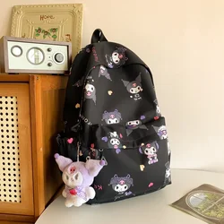 Plecak szkolny Sanrio Kuromi plecak szkolny o dużej pojemności ładny plecak studencki Hello Kitty dla kobiet sac a dos garconcollege