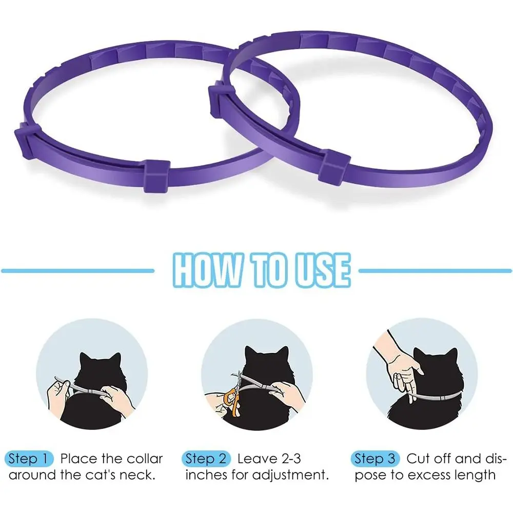 TPR Adjustable Waterproof Dog Cat Necklace Anxiety Relief Pet Calming Collar Stress Reduction Pacify Pet Supply