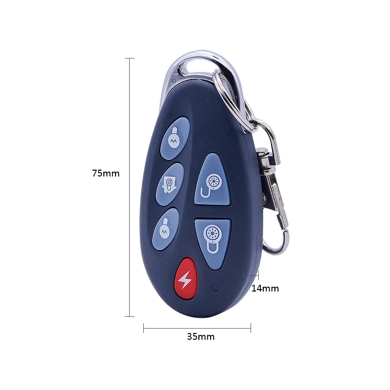 2pcs 433MHz 868MHz Wireless Remote Controller Keychain SOS/Arm/ Disarm for Focus ST-VGT,ST-IIIB, ST-IVB, ST-V, HA-VGW