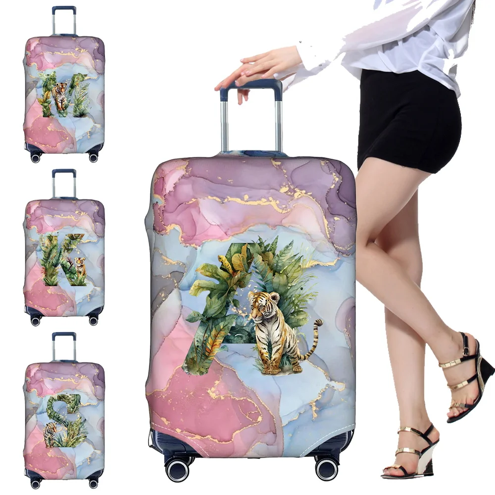 Luggage Cover Stretch Fabric Suitcase Protector Case Jungle Tiger Series Baggage Dust Case Cover Suitable 18-32 Inch Suitcase