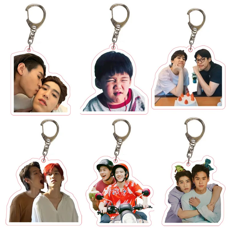 New Thai drama BKPP The Series Told Sunset About You billkin ppkrit Keychain Cute Acrylic Pendant Key Holder Bags BKPP keychain