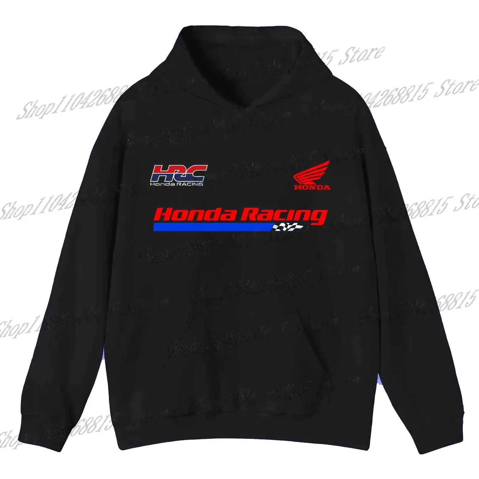 Mens New Ashion Hoodies Drift Drag Racing Sweater Sweatshirt Vintage Hrc Honda Racing Sports Sweater Graphic Hoodies