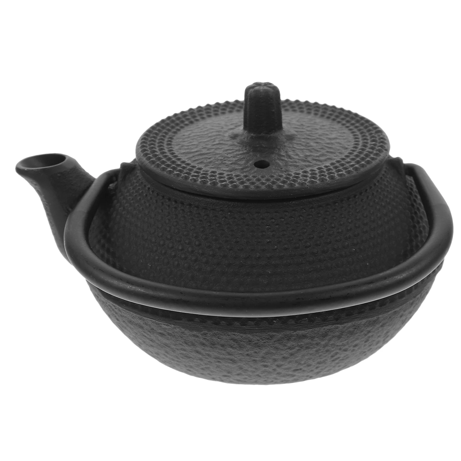 

Cast Iron Teapot Small Portable Metal Tea Kettle Stove Tiny Loose Tea Pot Home Travel Use Cast Iron Teapot Travel Teaware