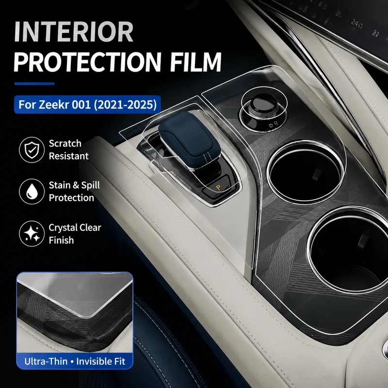 

Interior Protection Film for Zeekr 001 (2021-2025) - Center Console & Navigation Screen Protector, Car Accessories
