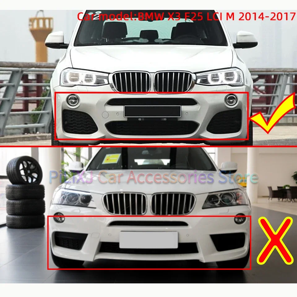 For BMW X3 F25/LCI M-Sport 2010-2017 Front Rear Bumper Tow Hook Cover Cap Hauling Shell #51118065883 51128052112 Car Accessories