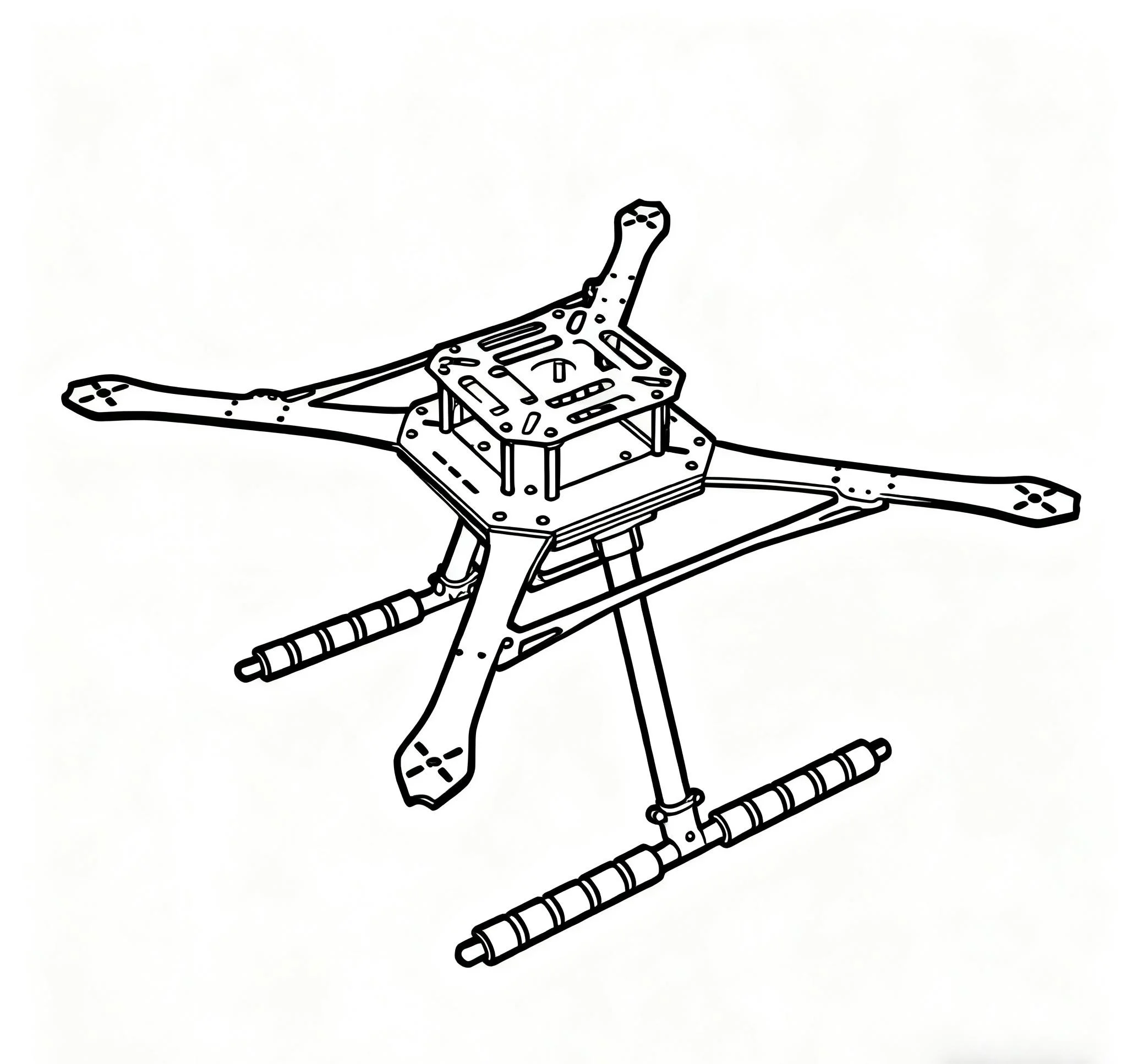 FPV Open Source nouveau cadre de Drone intelligent 450MM Pixhawk Ardupilot Quadrotor Rack RC Multicopter multi-rotor avec train d'atterrissage