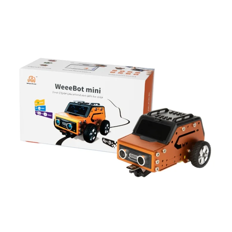WeeeBot Mini School STEAM Hardware Kit Scratch Programmable Robot Educational Kit for Kids DIY Robotics Kits for Learning