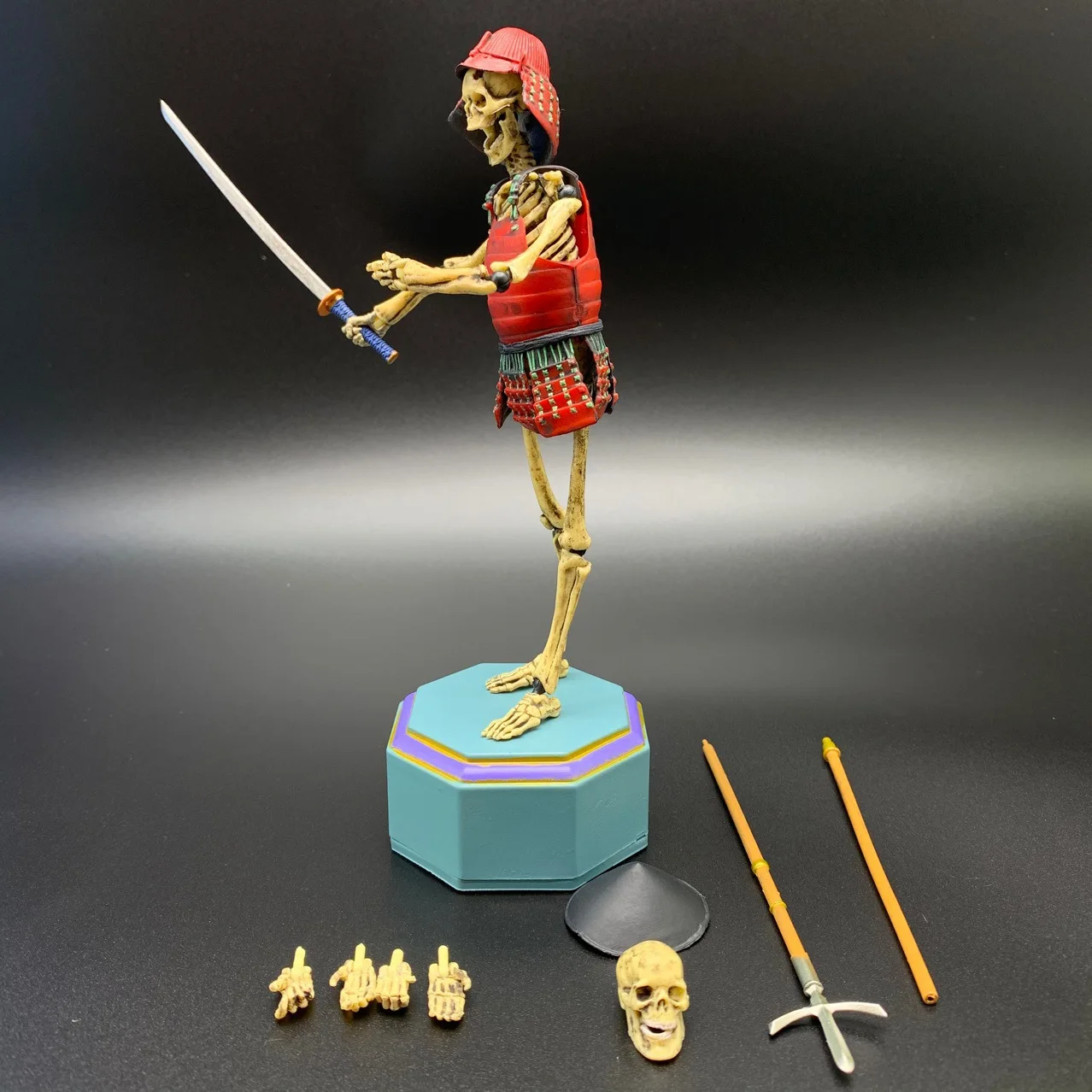 KAIYODO Skeleton Warrior Jizai Okimono joints movable Anime Action Figure Toys 18CM