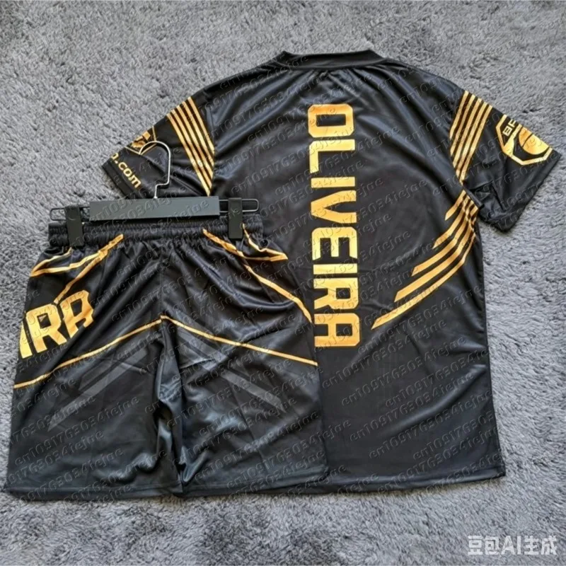 Top Boxer MMA Octagonal Cage Merab Dvalishvili Tshirt Shorts Set Men Kid Sports Training Running Set Speed Drying Fighting Set view 2