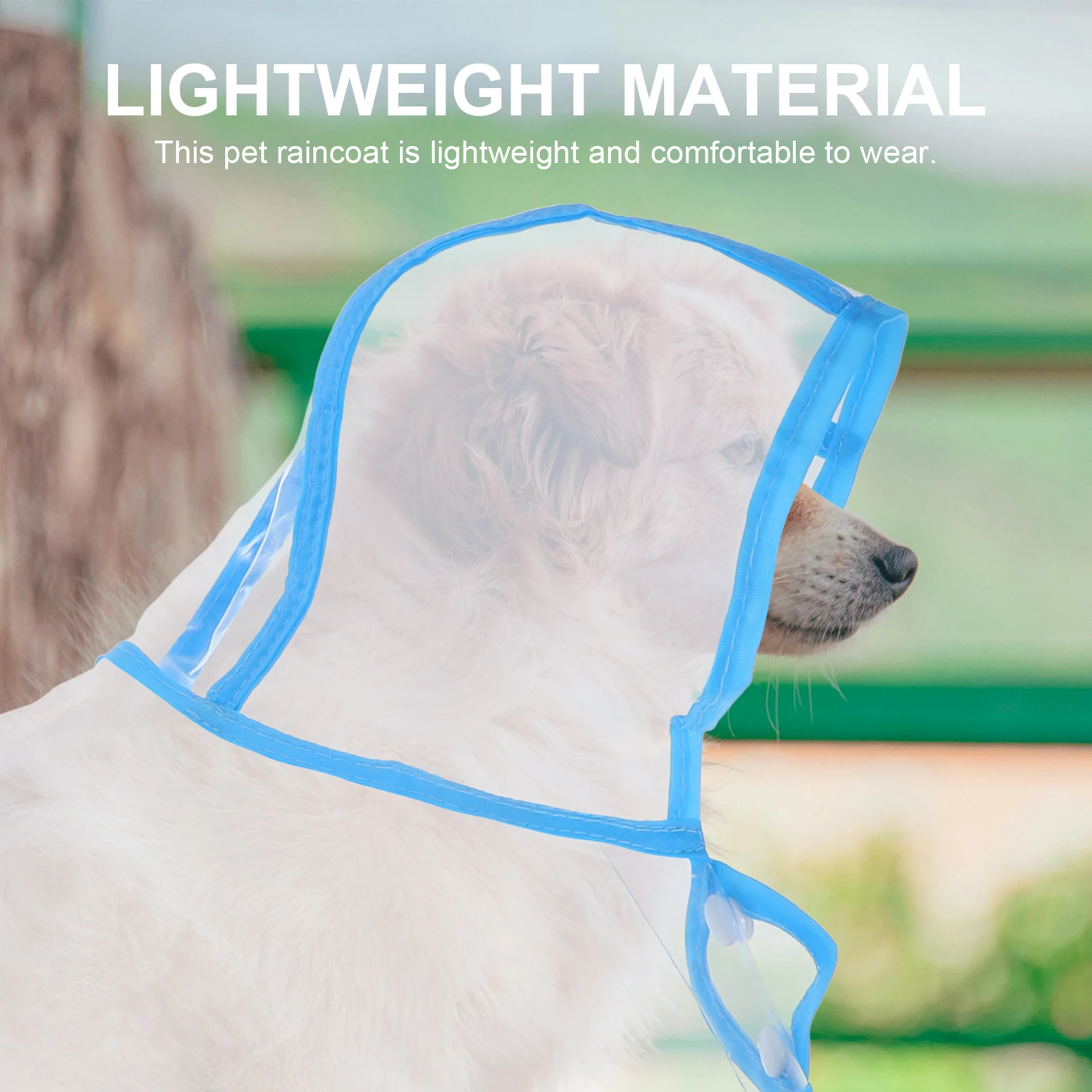 

Dog Rain Coats for Medium Dogs Small and Clear Jacket Transparent Puppy Raincoat Suit
