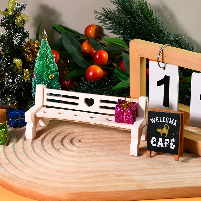 

Love Bench Chair Candlestick Insert Plaster Silicone Mold DIY Desktop Ornament Decoration Epoxy Resin Mold Home Decoration