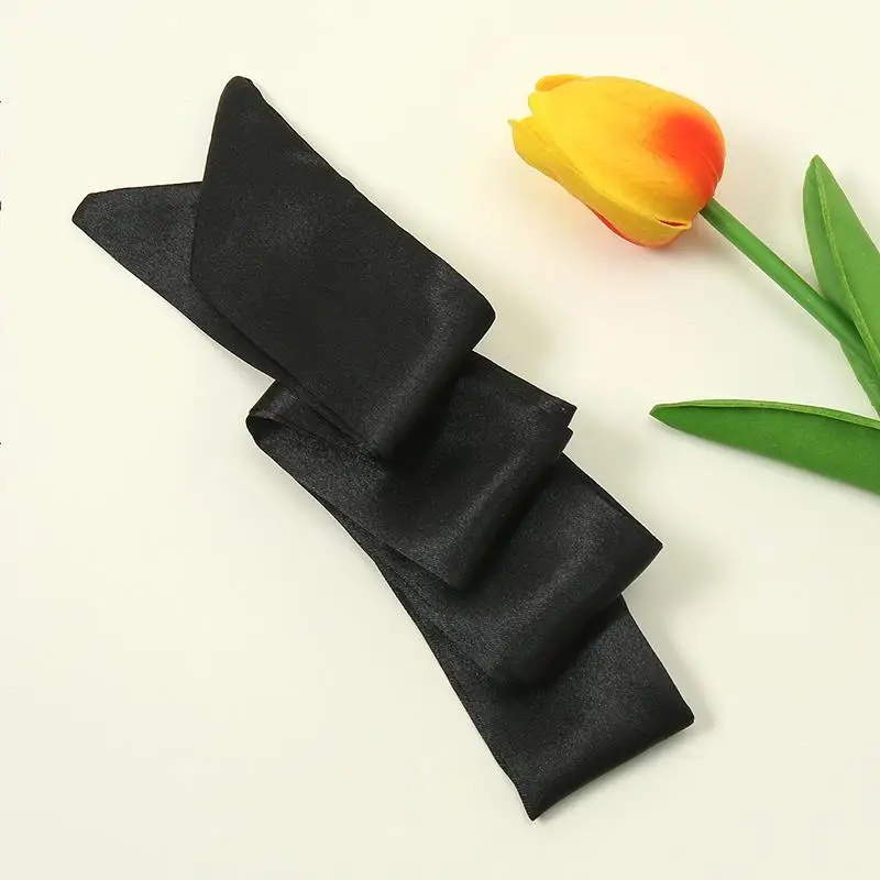 100 ซม.ซาตินผ้าพันคอแคบหลายสียาวริบบิ้นHeadband ChokerออกแบบพิเศษLady Skinnyผ้าพันคอกระเป๋าริบบิ้น