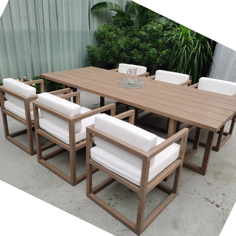 Dining Table And Chairs Garden Sets Turkish Outside Furniture Outdoor Rattan Restaurant Room Furniture 2024