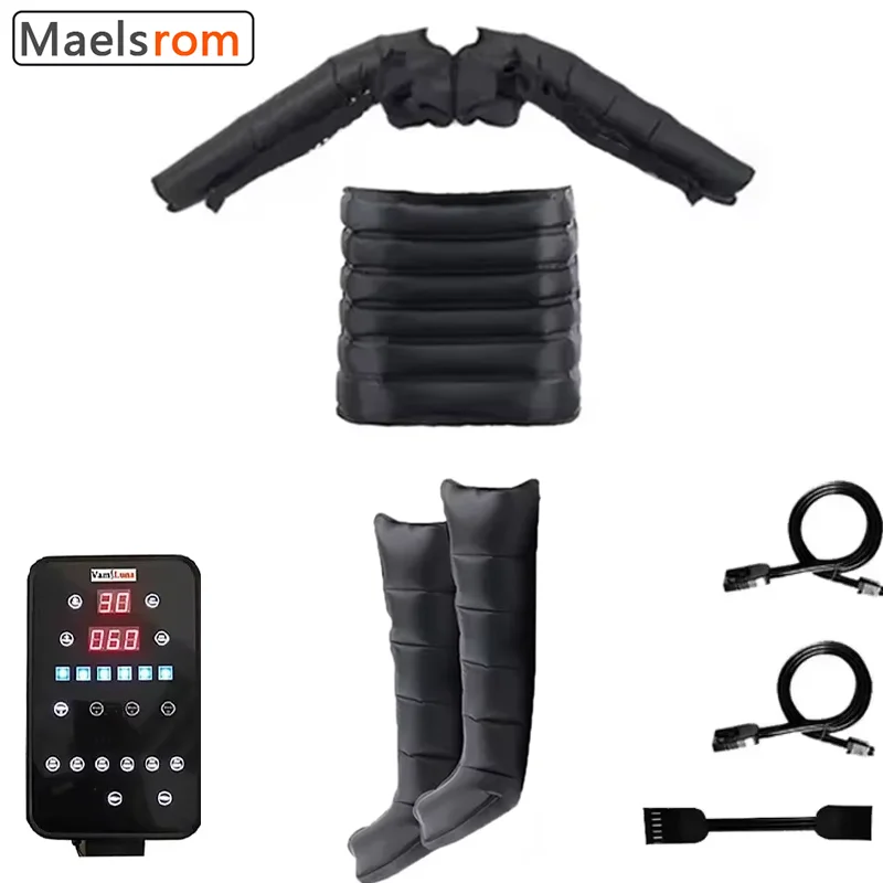 Professional Air Compression Leg Massager - 6-Chamber Pressotherapy System for Enhanced Circulation & Muscle Recovery