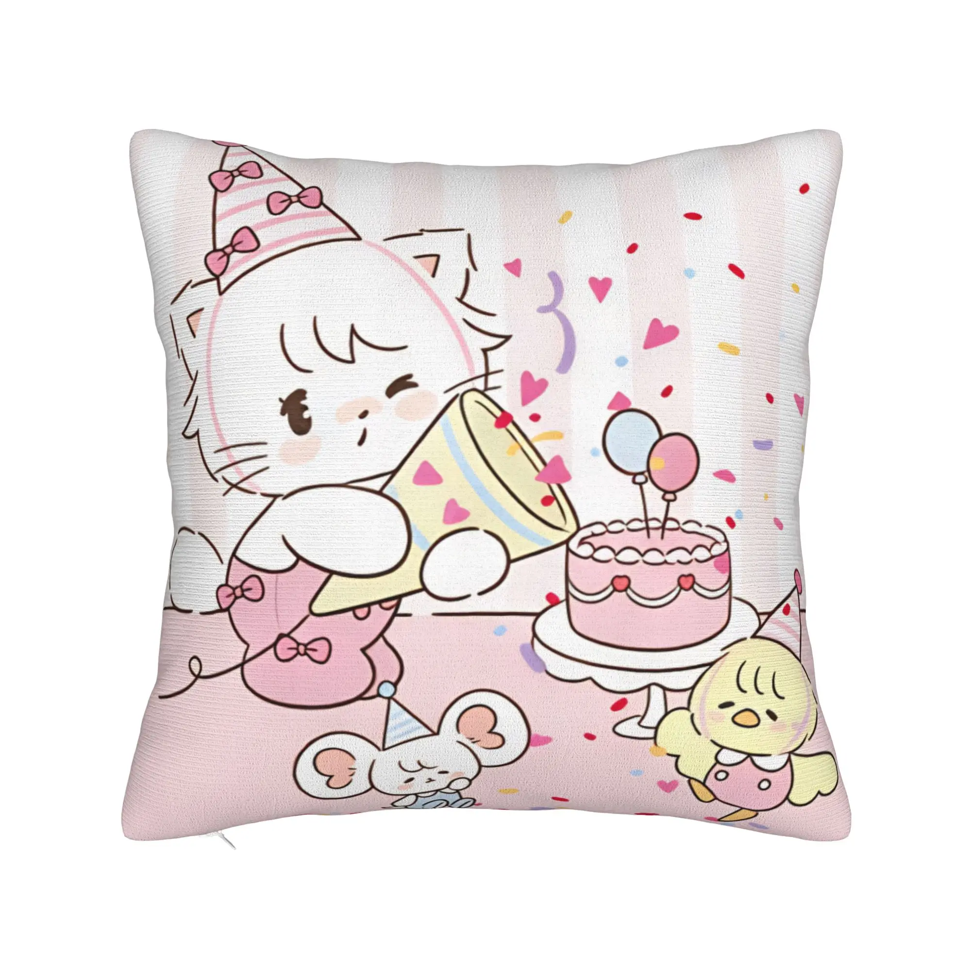 Pillow Case Mikkos Mousses Soft  Pillow Cover For Sofa Car Home Decor Cute Funny Pillowcases