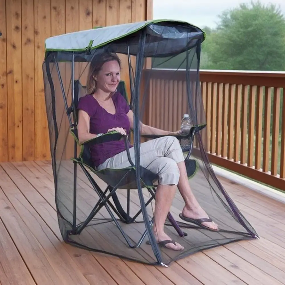 Mosquito Net for Canopy Chair Insect Barrier Mesh Tent Mosquito Netting with Zipper Opening for Camping Fishing Chair with Canop