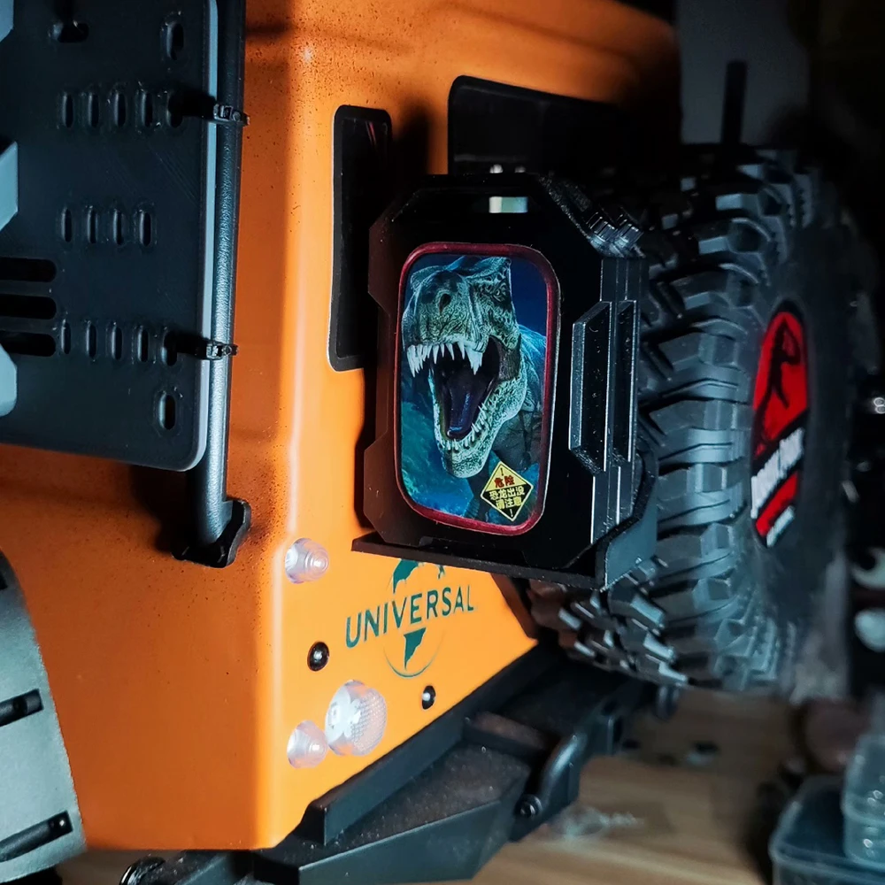 Decoración de pegatina de dinosaurio de carcasa de coche simulada para 1/10 coche trepador de control remoto TRX4 Defender VS4 Sport Jeep AXIAL SCX10 RC4WD D90 piezas
