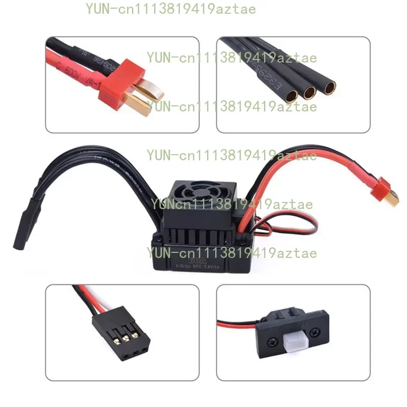 F540+60A Slotless Brushless Set 1/10 Model Waterproof Electric Motor For AMutomotive