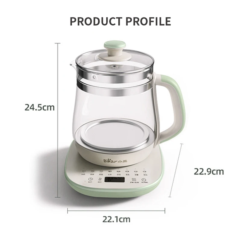 2024 New Health Pot Household Multi functional Electric Water Pot Boiling Water Flower Tea Pot Office Tea Cooking Small Set