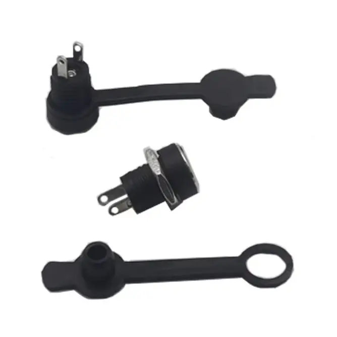 5.5X2.1/2.5/1.35MM DC Power Jack Socket Supply Female Panel Mount Connector Plug Adapter 2 Terminal Type DC Connector