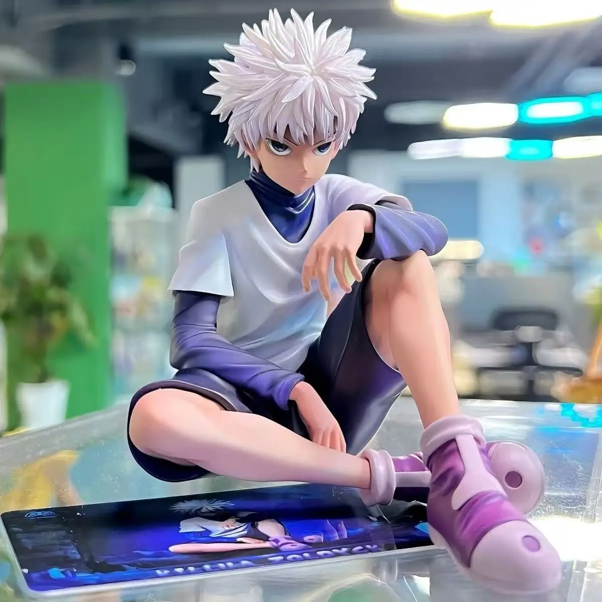 

Collection Anime Figures PVC Model White Hair Green Hair Boys Doll Tosy for Kids Girl Action Figure Gift Christmas Birthday