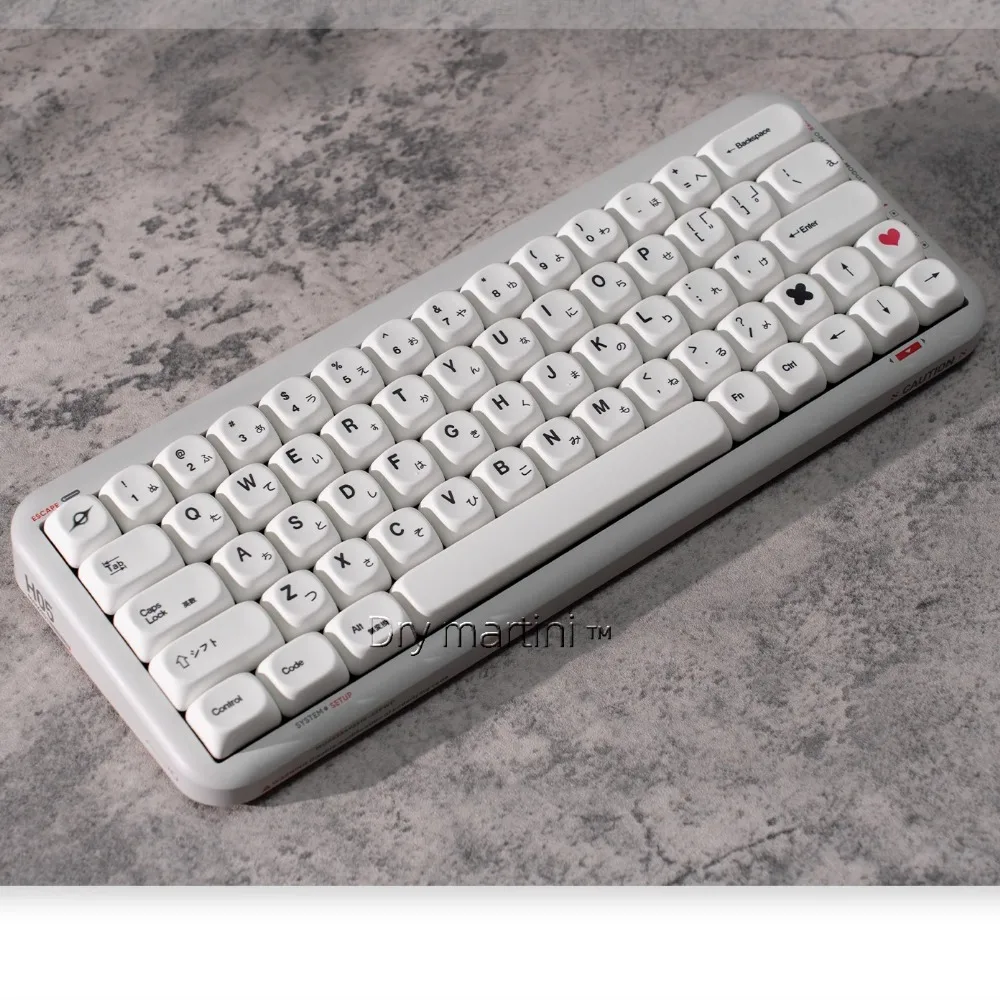 

Minimalist White Keycap Set 130key PBT Russian/Korean/Japanese Keyboard Cap Custom MOA Profile KeyCap for Mechanical Keyboard