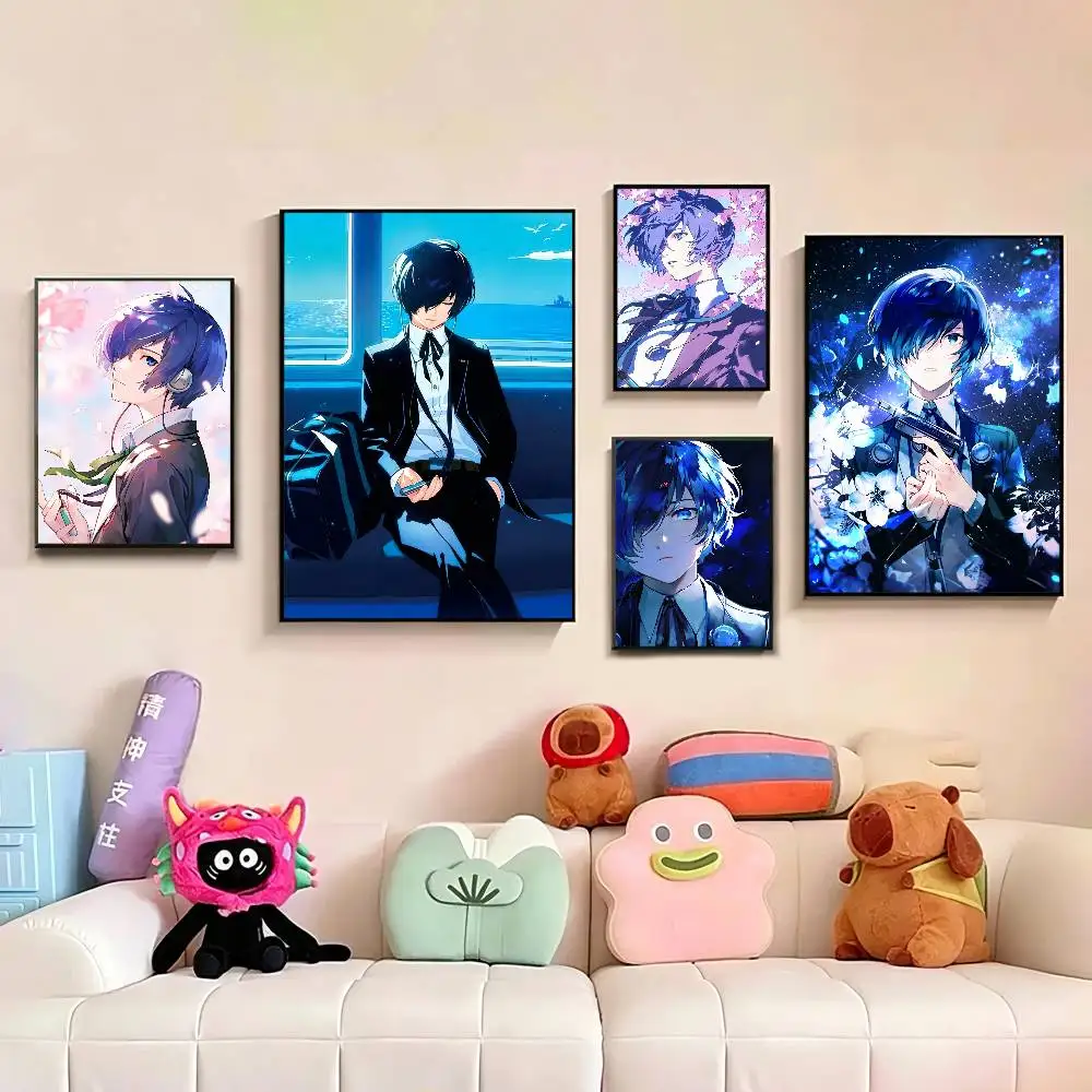 

M-Makoto P-Persona Poster Waterproof Wall Art Sticker For Bar Living Room Vintage Decor