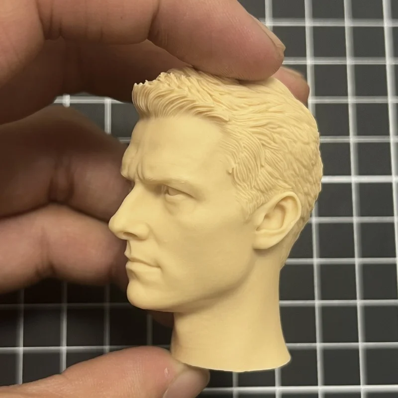 Cabeça de resina fundida 1/6 esculpida em cabeça sem cor (adequada para bonecas de 12 polegadas) conjunto de modelo