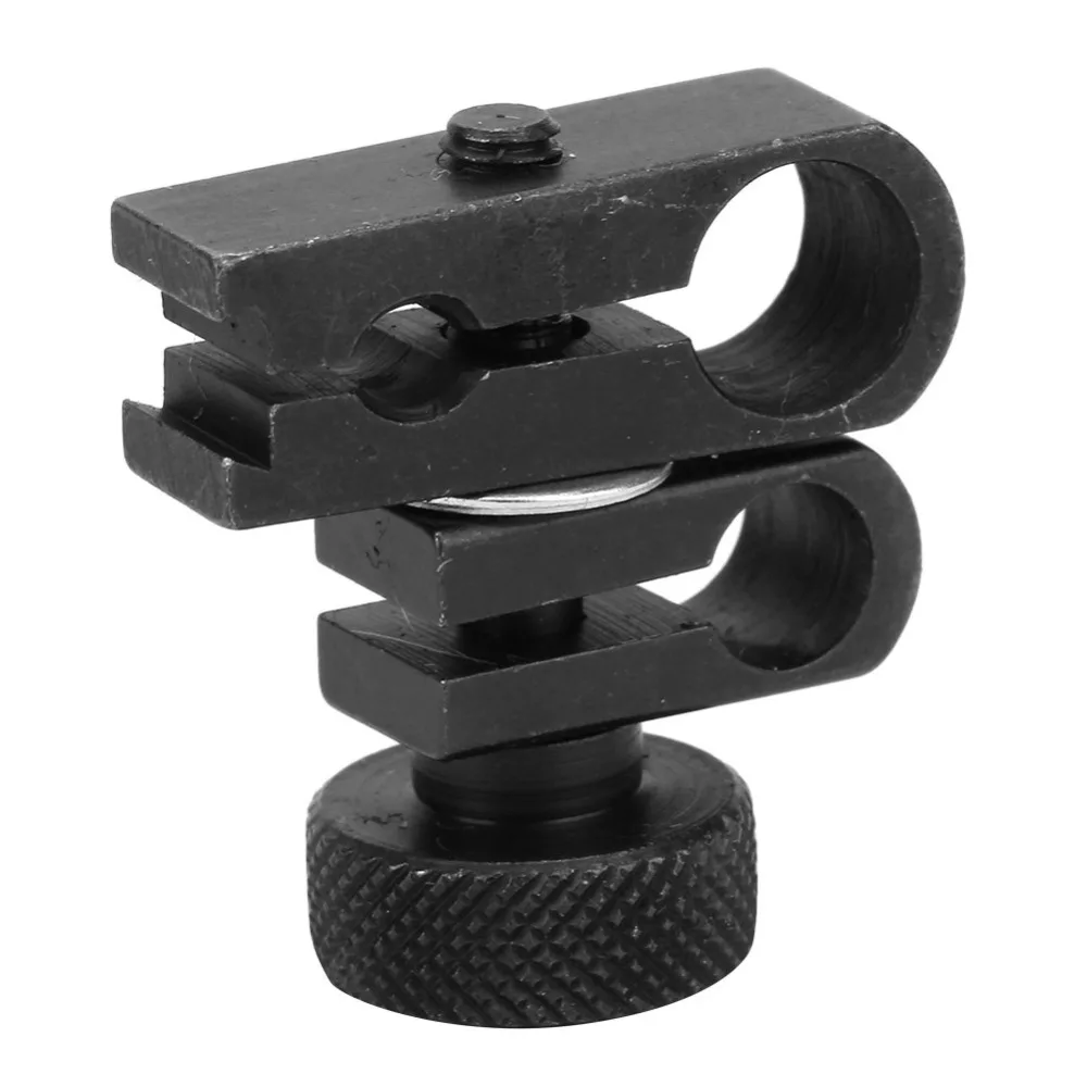 

4mm 6mm 8mm Diameter Hole Dial Indicator Clamp Chuck Rotatable Black Carbon Steel Swivel Dovetail Clamp Swivel