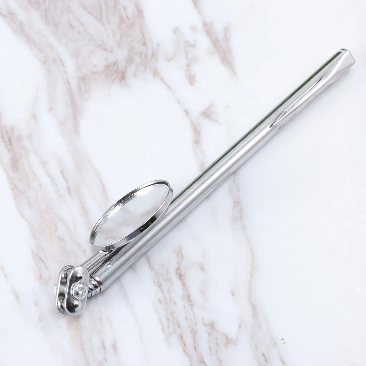 

30Mm Telescopic Reflector Folding Inspection Mirror for Car Engine Welding Chassis Repair Use Silver Folding Inspection Mirror