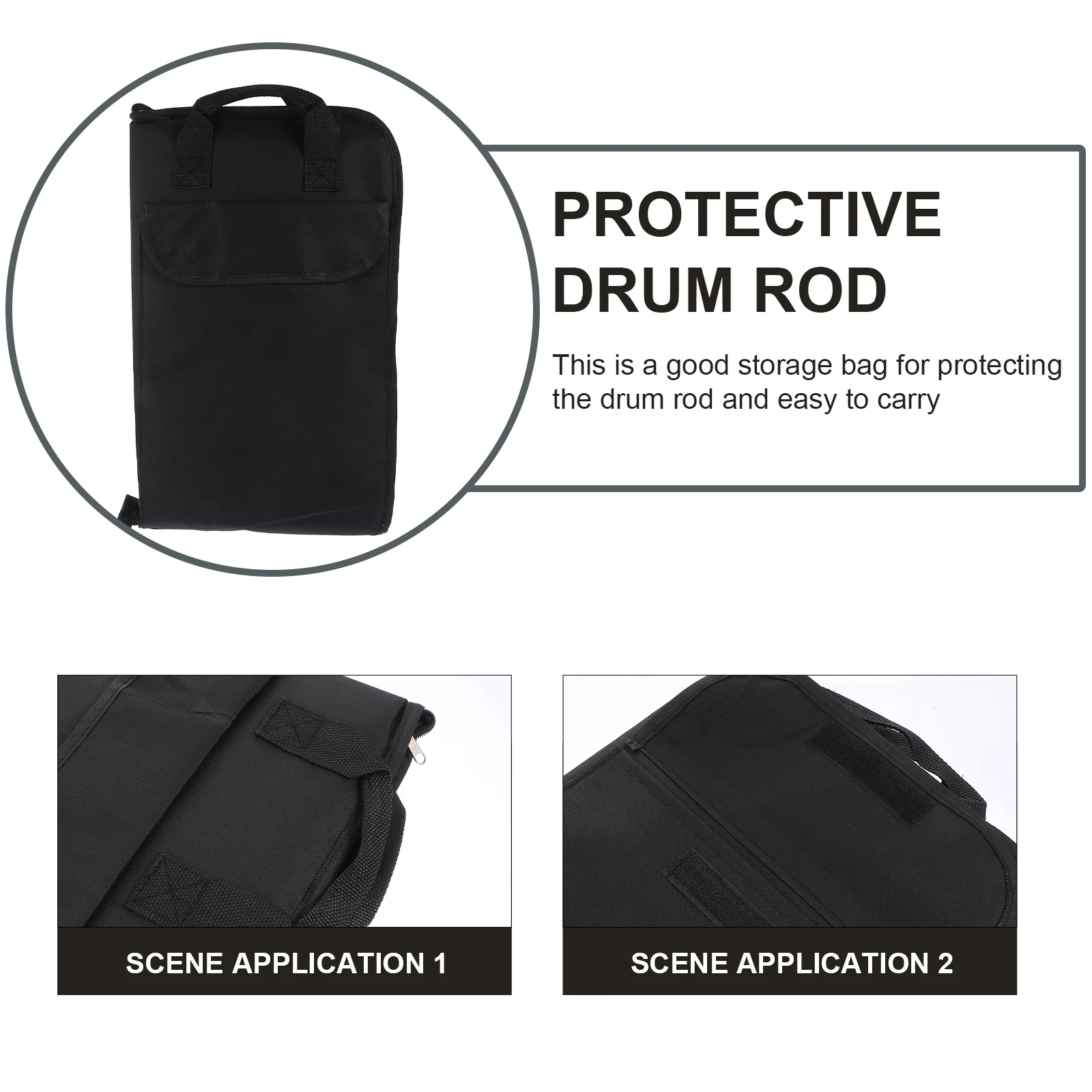 

Cue Drum Stick Bag Portable Drumstick Pouch Printable Oxford Cloth Professional